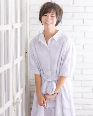 ショート 髪質改善＆ブリーチ 伊勢　祐一郎のヘアスタイル