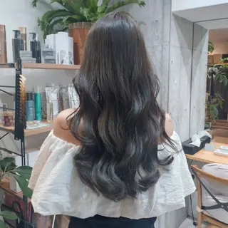 ロング カラー ヘアアレンジ/柔らか 艶カラー/AKARIのヘアスタイル