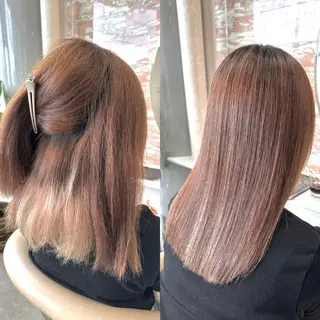 ミディアム 【代表】 高瀬慎也/縮毛矯正のヘアスタイル