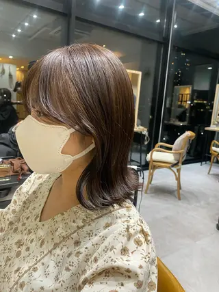 ミディアム カラー Dxxxx III所属・女性目線の大人 メンズ*Ayakaのヘアスタイル