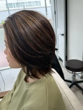 ミディアム カラー 脱白髪染め❕白髪 ぼかし特化🌟ヨコタのヘアスタイル