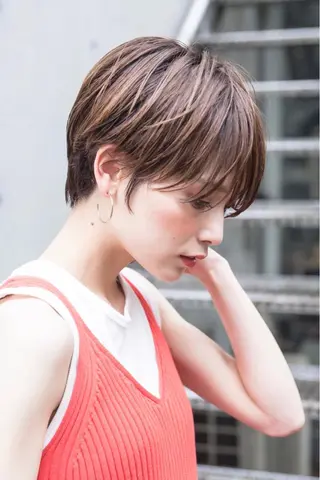 ショート カラー 💘透明感カラー💘 沖本 将宏のヘアスタイル
