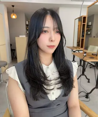 ロング 韓国レイヤー/ハイ トーン/優太のヘアスタイル