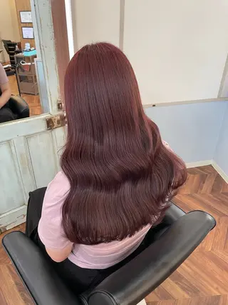 ロング カラー moe🥣ﾚｲﾔｰ ｶｯﾄ/透明感ｶﾗｰのヘアスタイル