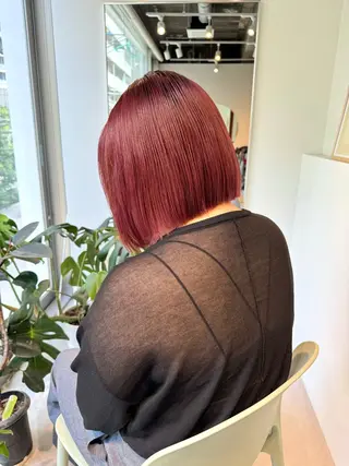 ショート カラー 髪質改善スペシャリス ト長尾勇弥/梅田中津のヘアスタイル