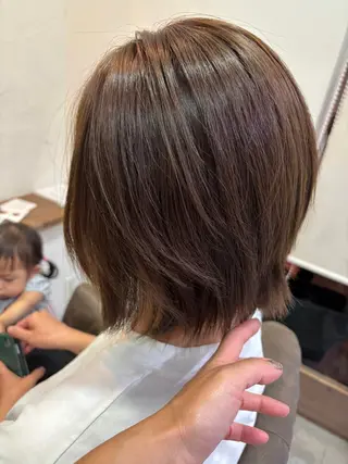 ショート ショート・パーマ・デ ザインカラー/むつみのヘアスタイル