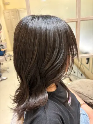 セミロング 加藤 風花のヘアスタイル