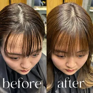 ボブ・レイヤー 田中 励也のヘアスタイル