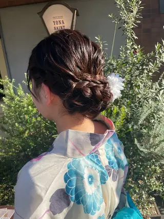 ロング ヘアアレンジ KURIA‪‪*⋆ஐ ブリーチ/韓国ヘアのヘアスタイル