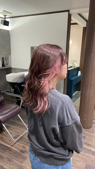 セミロング レイヤーカット🎀 ブリーチ/なるのヘアスタイル