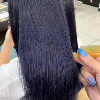 セミロング カラー AMI ウルフパーマ/メンズのヘアスタイル