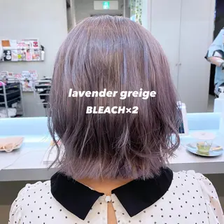 ミディアム カラー 岡野 静華のヘアスタイル