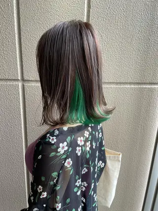 ミディアム 🐬脱白髪染めカラー 清水大世🐬のヘアスタイル