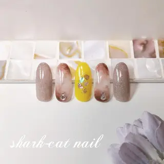 ネイル サメ猫 マーヤのネイルデザイン