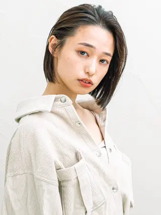 ショート HARUKI MINATO Japan 大宮店所属・縮毛矯正/ 髪質改善/石橋 魅仁のヘアスタイル