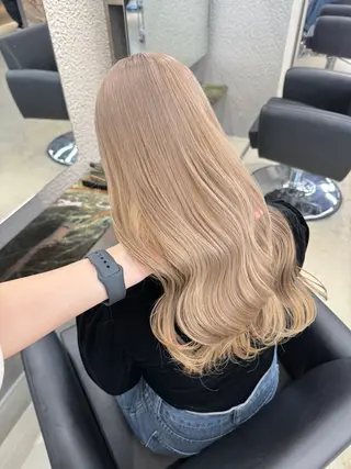 ロング 名古屋栄/PELE/ ブリーチ/asahiのヘアスタイル