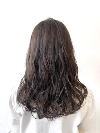 セミロング カラー 【azure横浜】 🧸misaki🌸のヘアスタイル