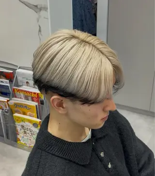 ショート Hair&Make Allure所属・塩谷康生/縮毛矯正 /ハイトーン/ボブのヘアスタイル