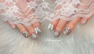 ネイル 23時まで❤︎韓国、 ワンホンネイルのネイルデザイン