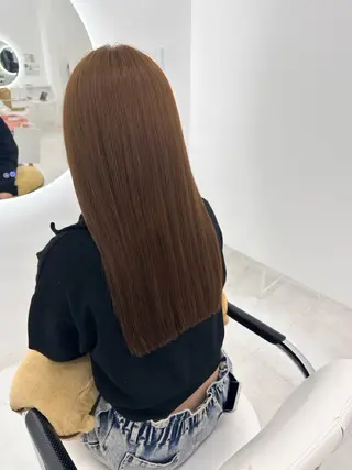 ロング カラー 吉田 悠乃のヘアスタイル