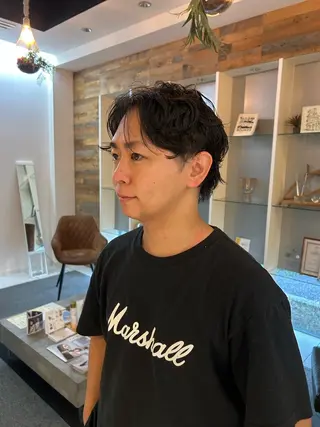 パーマ メンズ 髪質改善/ストレート パーマ長久手/ひかるのヘアスタイル