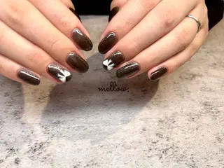 ネイル mellow :所属・mellow:ｸﾙﾐ ﹡˖˟༝🎀˖˟ ༝のネイルデザイン