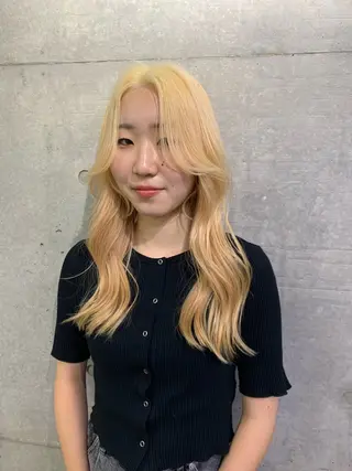 ロング ヘアアレンジ THE./ブリーチ 透感カラー/髪質改善のヘアスタイル