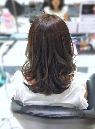 ミディアム カラー ✨髪質改善✨ 田西　基彦のヘアスタイル