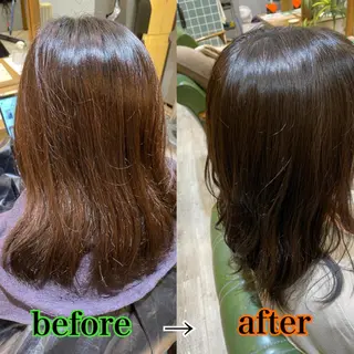 セミロング 🦋ふくい あやの🦋のヘアスタイル