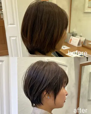 ショート taiga ショート /レイヤー/矯正🌈のヘアスタイル