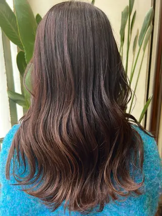 ロング カラー ブリーチカラー🦖 岡部木乃夏のヘアスタイル