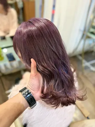 ミディアム カラー パーマ ヘアアレンジ RecheRche【池袋】所属・👑指名率No.1 👑坂口飛翔のヘアスタイル