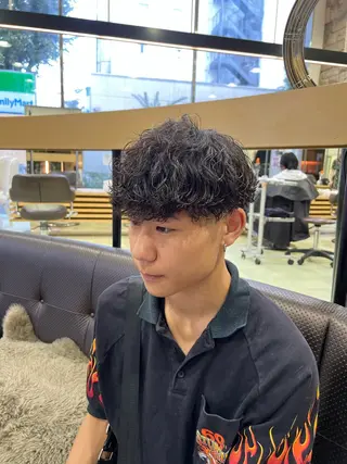 ショート パーマ メンズ メンズ特化 【かな】のヘアスタイル