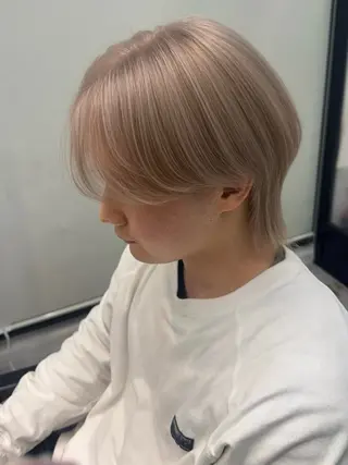 ミディアム SALOWIN 原宿 IL Salice ３F所属・Kaho【mens/ ブリーチ/パーマ】のヘアスタイル