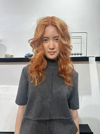 カラー L/MA所属・MIKU /カラー/ハイトーンのヘアスタイル