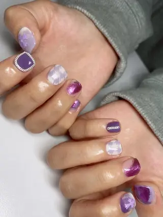 ネイル 0203ムニムサン 💙Airiのネイルデザイン