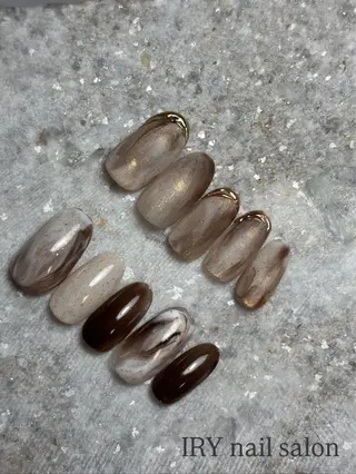 ネイル 三本 綾奈のネイルデザイン