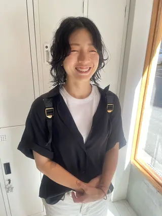 ショート パーマ 髙橋奈緒子 ⭐︎newi京橋のヘアスタイル