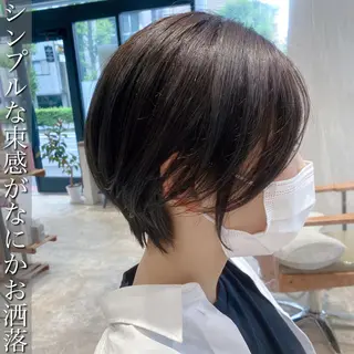ショート ✨圧倒的満足度◎ 小顔美人ショート✨佃のヘアスタイル