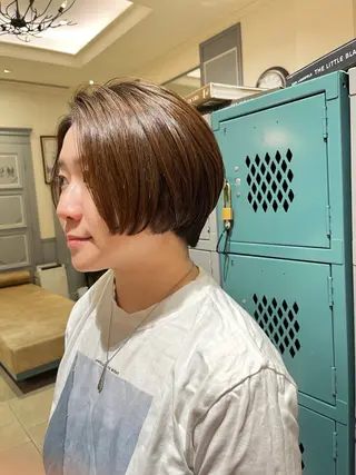 ショート ｼｮｰﾄｶｯﾄ 梅田 山下　すみれのヘアスタイル