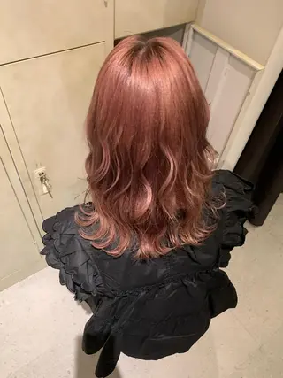 ミディアム カラー ブリーチ/アレンジ 天満/chihiroのヘアスタイル