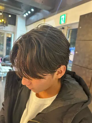 ミディアム 海外風パーマ 健人のヘアスタイル