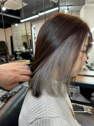 ミディアム カラー ハイライト/髪質改善 ans/黒木 和大のヘアスタイル