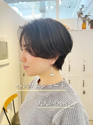 ショート newline銀座所属・👑銀座ショート/ 絶壁補正/金子涼👑のヘアスタイル