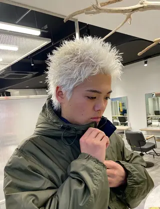 ショート カラー メンズ 【圧倒的センス】 まる/メンズカラーのヘアスタイル