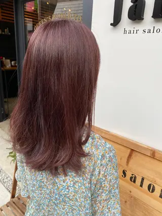 カラー 暖色艶カラー♥️ nagi♥️のヘアスタイル