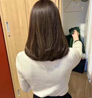 セミロング LOREN＋透明感 オリーブhirokoのヘアスタイル