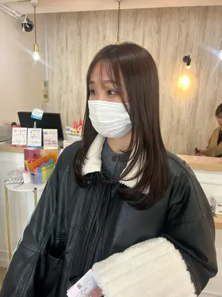 ロング カラー レイヤーカット/髪質 改善✨/藤田侑花のヘアスタイル