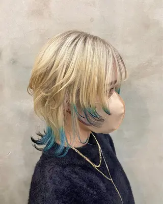 ミディアム カラー ヘアアレンジ 【ピンク/韓国ヘア/ ヘアセット】亜海のヘアスタイル