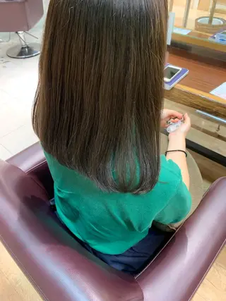 セミロング ヘアアレンジ 🫧透明感カラー/ ボブ/小笠原汐海🪽のヘアスタイル